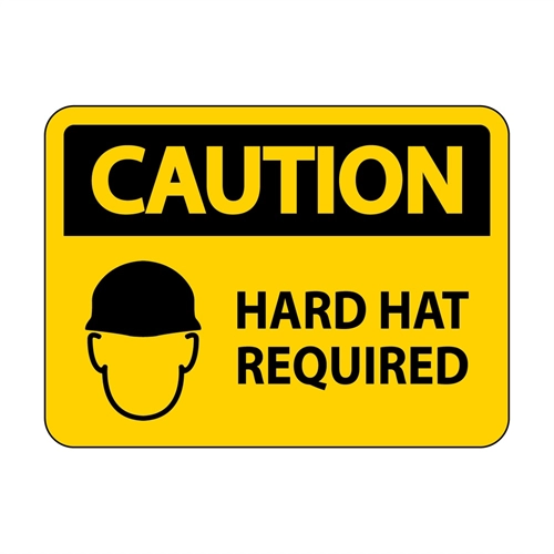 Construction Theme Safety Hard Hat Sign Transparent Sticker